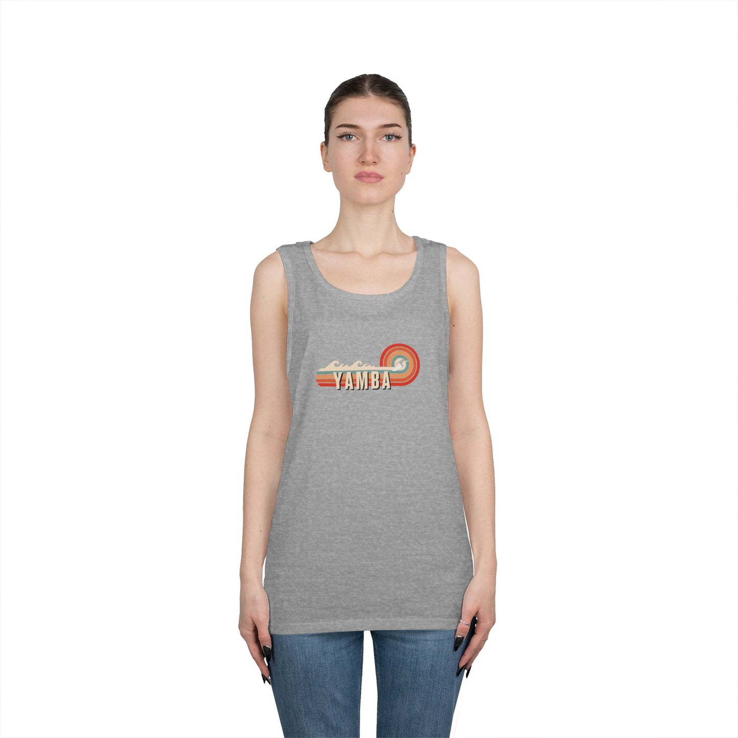 Retro Summer Vibes Unisex Heavy Cotton Tank Top