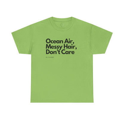 Ocean Air Messy Hair Unisex Heavy Cotton Tee