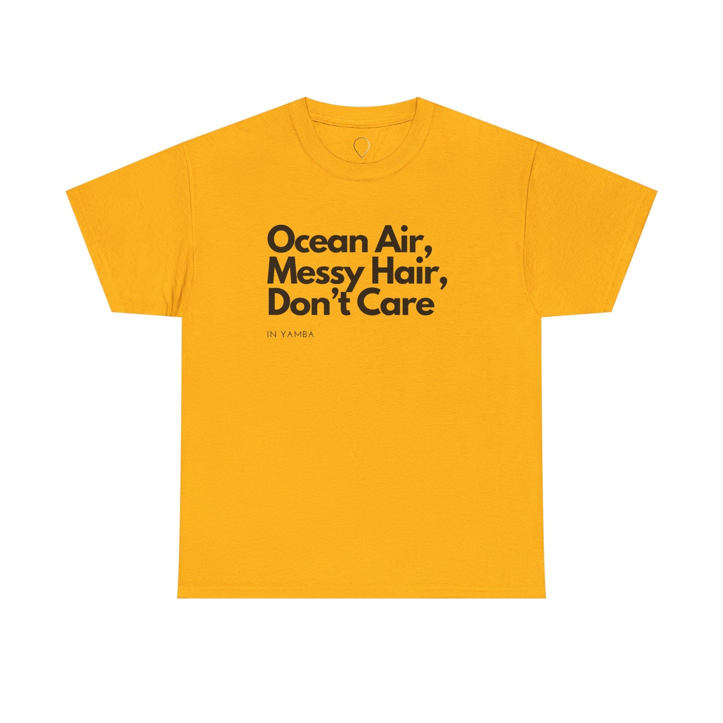 Ocean Air Messy Hair Unisex Heavy Cotton Tee