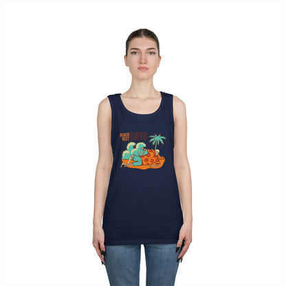 Beach Days Unisex Heavy Cotton Tank Top - Summer Vibes Apparel