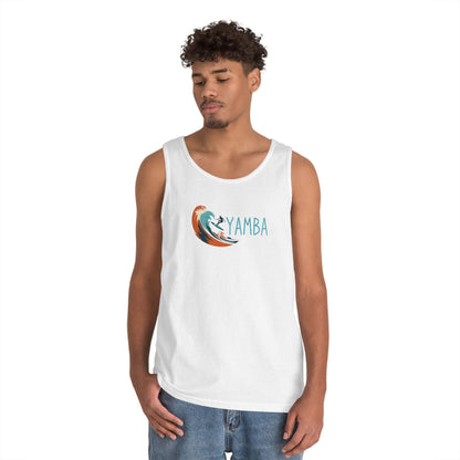 Yamba Wave Unisex Heavy Cotton Tank Top - Perfect for Summer Adventures