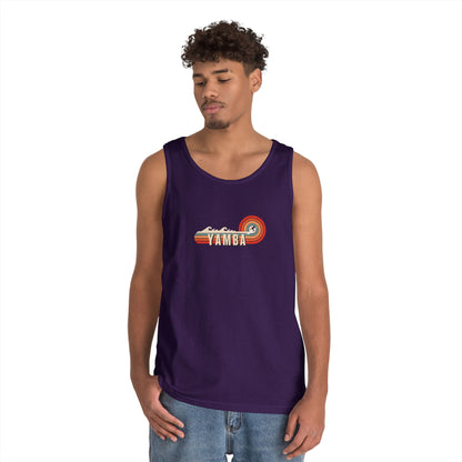 Retro Summer Vibes Unisex Heavy Cotton Tank Top