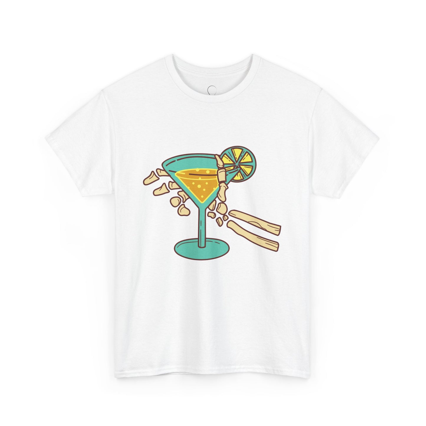 Summer Vibes Cocktail Tee - Fun Unisex Heavy Cotton T-Shirt