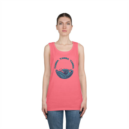 Ocean Vibes Unisex Heavy Cotton Tank Top - YAMRA Design