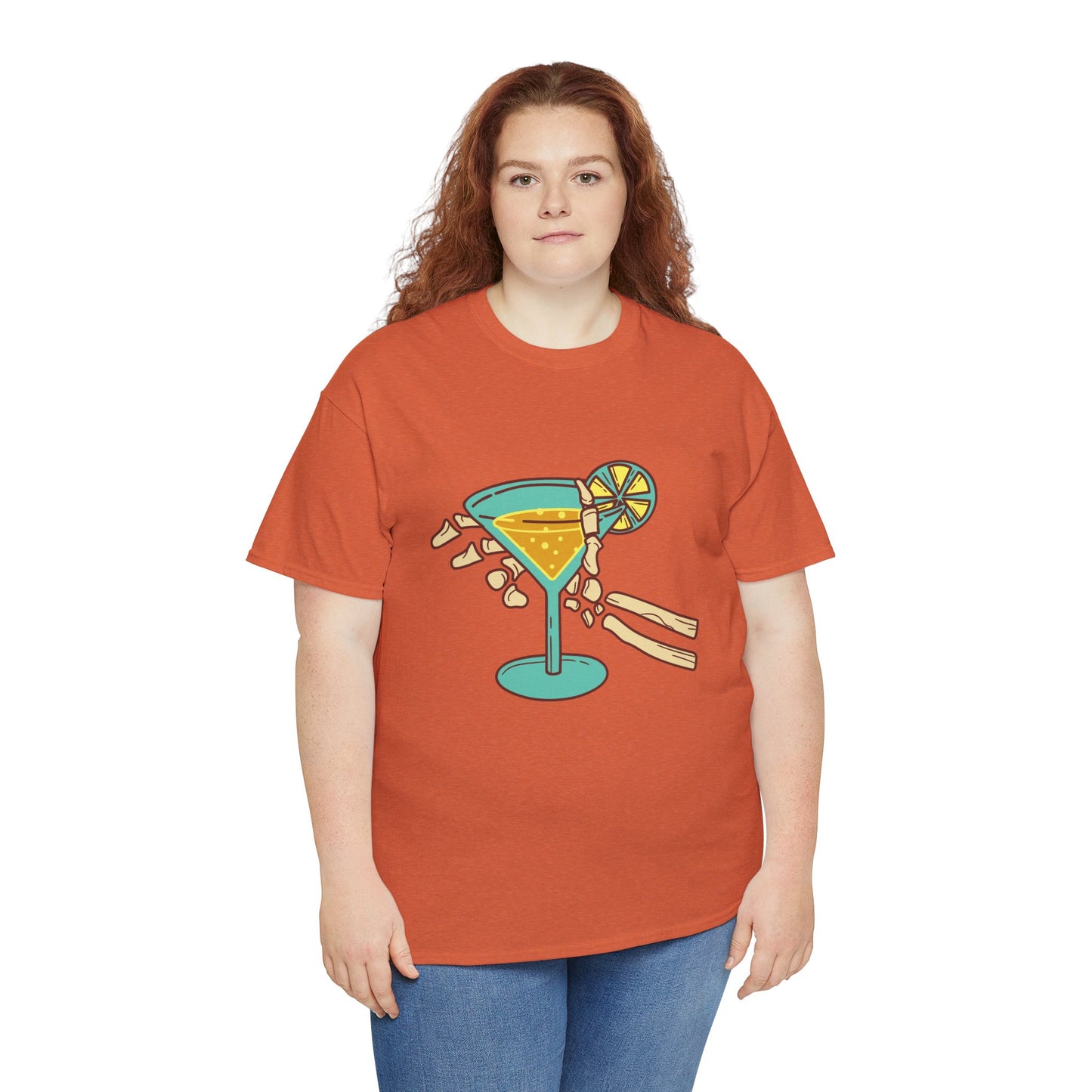 Summer Vibes Cocktail Tee - Fun Unisex Heavy Cotton T-Shirt