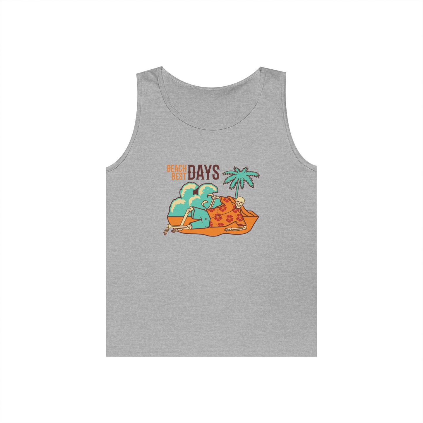 Beach Days Unisex Heavy Cotton Tank Top - Summer Vibes Apparel