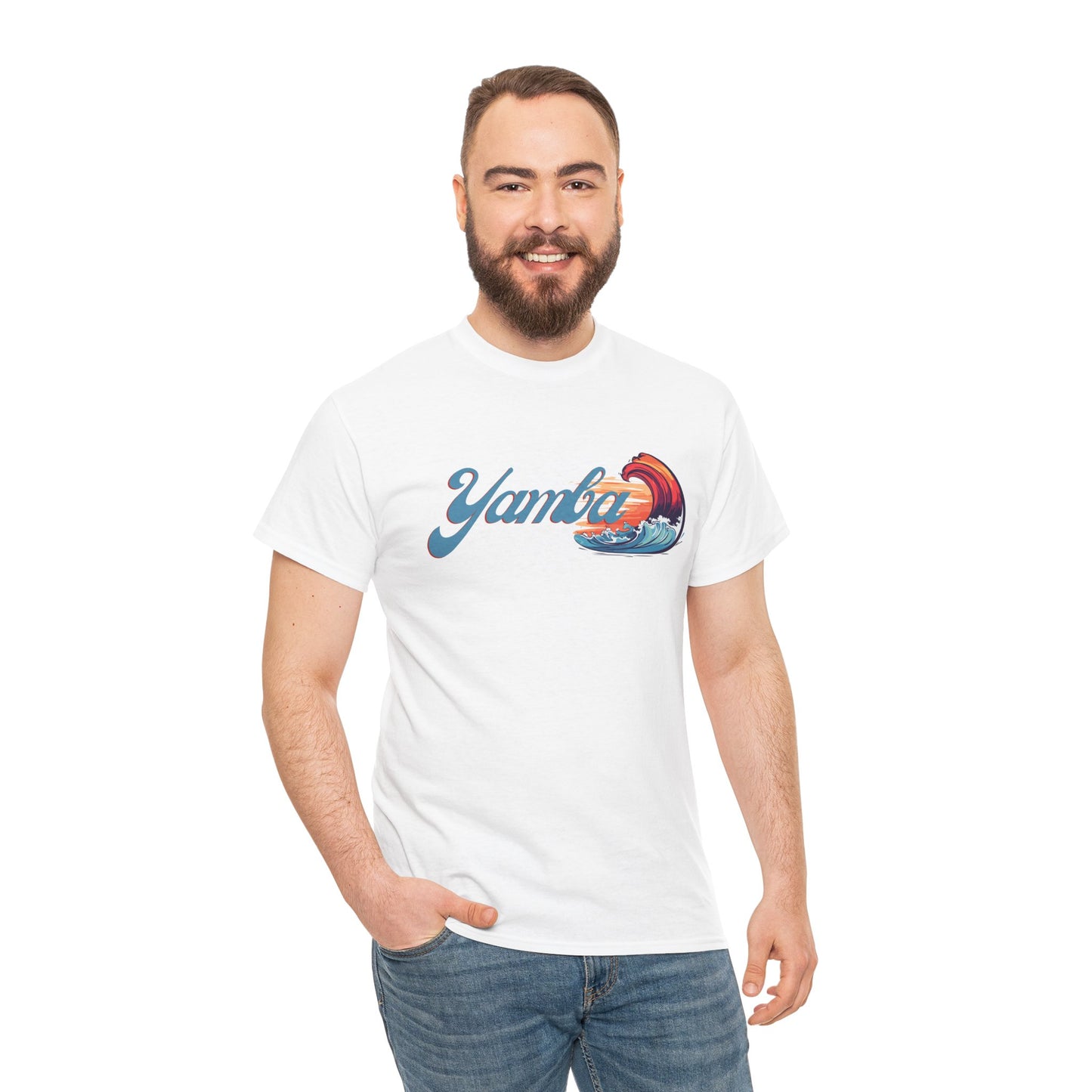 Surf-Inspired Unisex Heavy Cotton Tee - Yamba Design