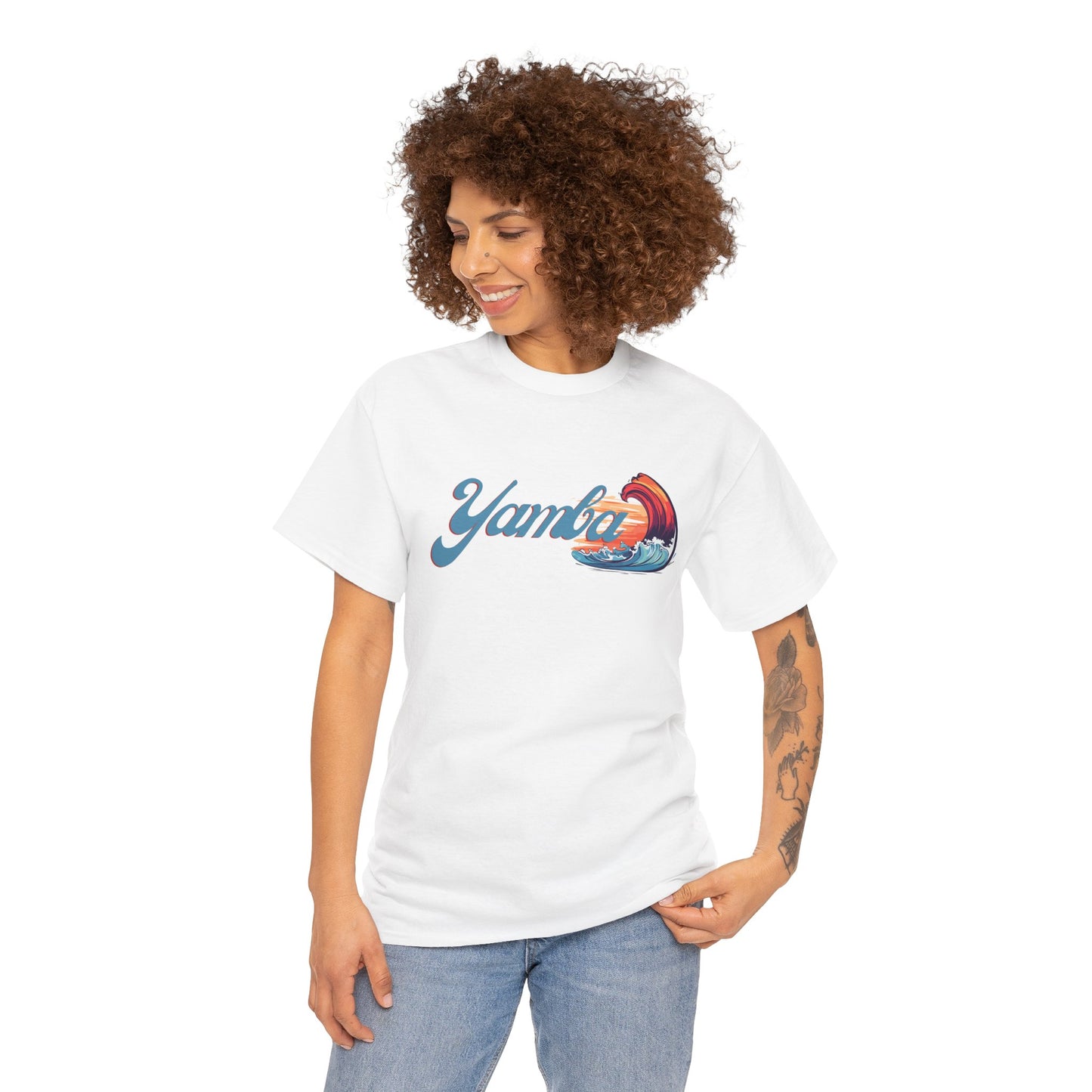 Surf-Inspired Unisex Heavy Cotton Tee - Yamba Design