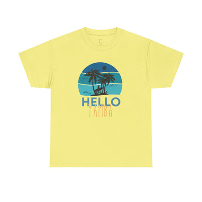 Tropical Hello Tampa Unisex Heavy Cotton Tee