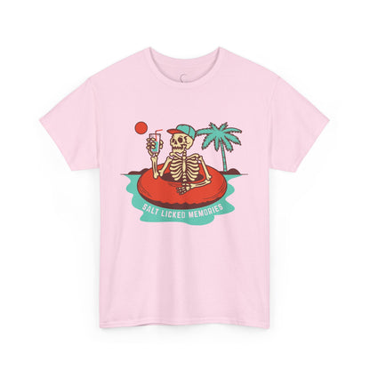 Salt Licked Memories Graphic Tee - Fun Summer Vibe Unisex Heavy Cotton Shirt