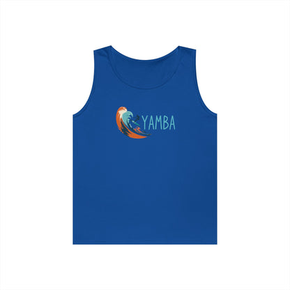 Yamba Wave Unisex Heavy Cotton Tank Top - Perfect for Summer Adventures