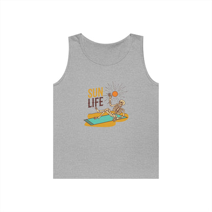 Sun Life Skeleton Unisex Heavy Cotton Tank Top