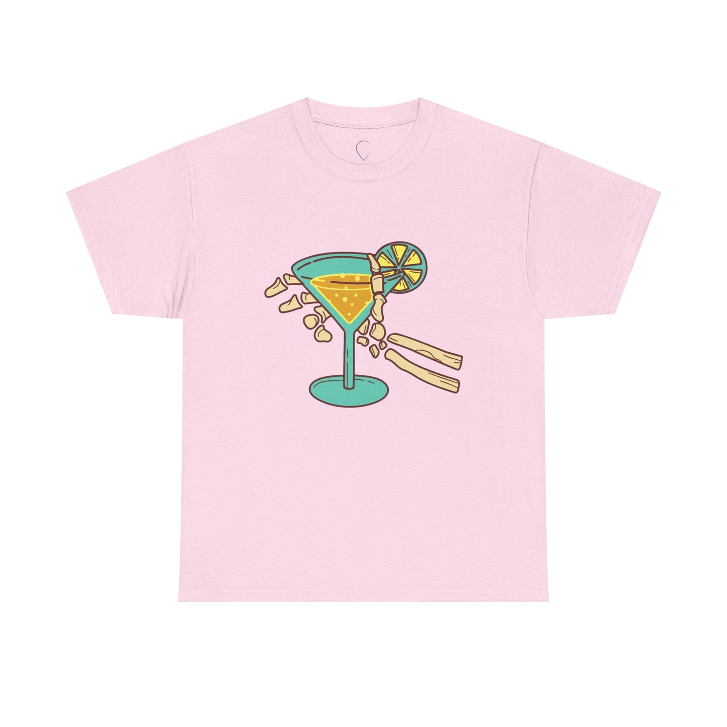 Summer Vibes Cocktail Tee - Fun Unisex Heavy Cotton T-Shirt