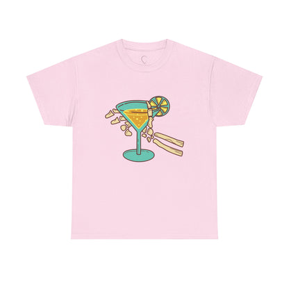 Summer Vibes Cocktail Tee - Fun Unisex Heavy Cotton T-Shirt