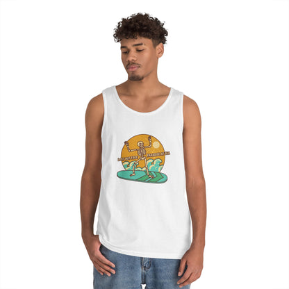 Last But Free Skeleton Paradise Heavy Cotton Tank Top - Unisex Summer Wear