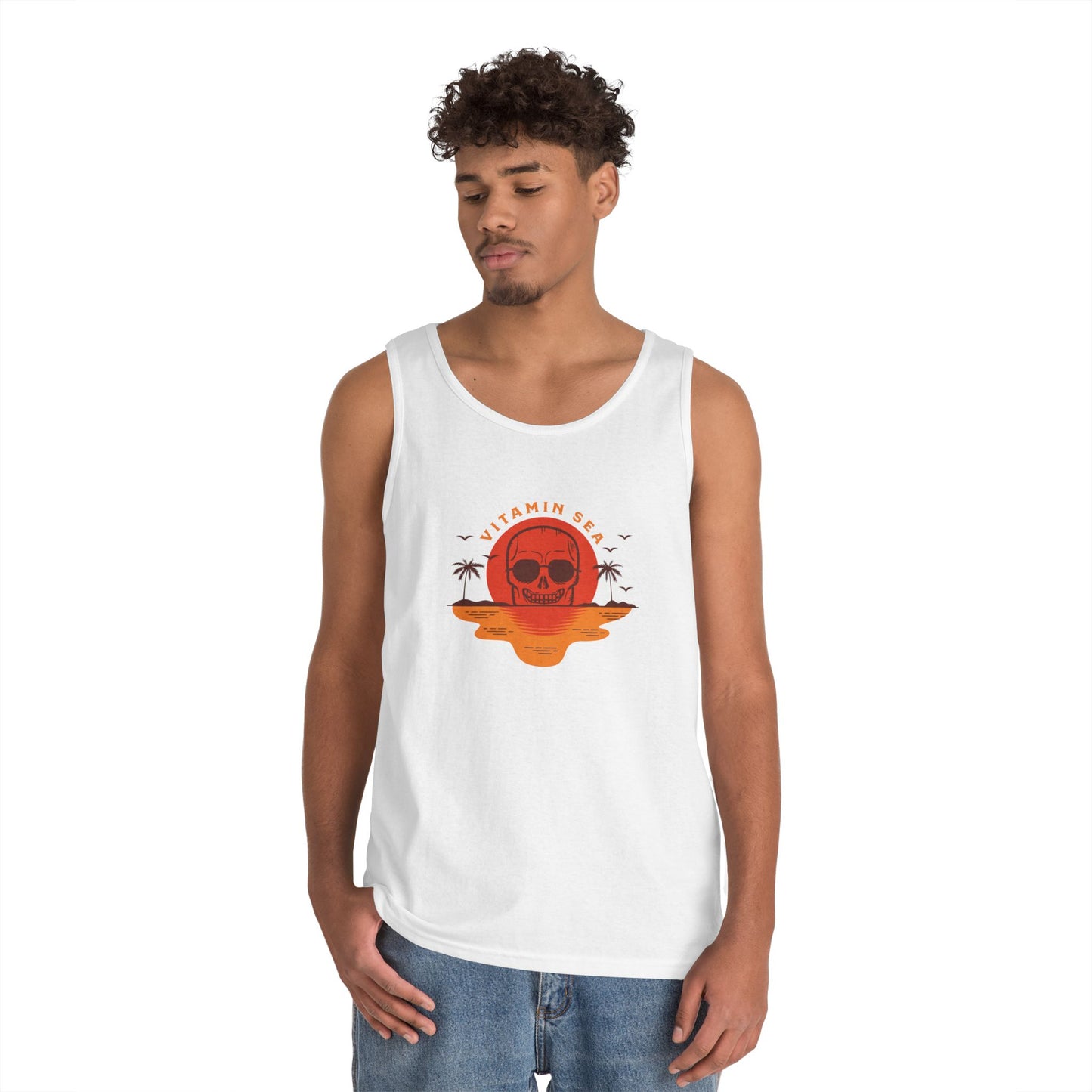 Vitamin Sea Unisex Heavy Cotton Tank Top - Summer Vibes Apparel