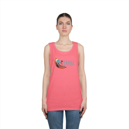 Yamba Wave Unisex Heavy Cotton Tank Top - Perfect for Summer Adventures