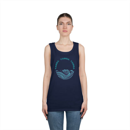 Ocean Vibes Unisex Heavy Cotton Tank Top - YAMRA Design