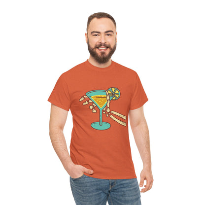 Summer Vibes Cocktail Tee - Fun Unisex Heavy Cotton T-Shirt