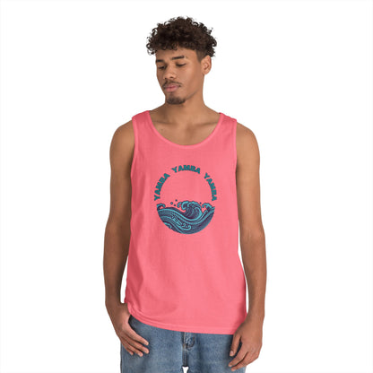 Ocean Vibes Unisex Heavy Cotton Tank Top - YAMRA Design