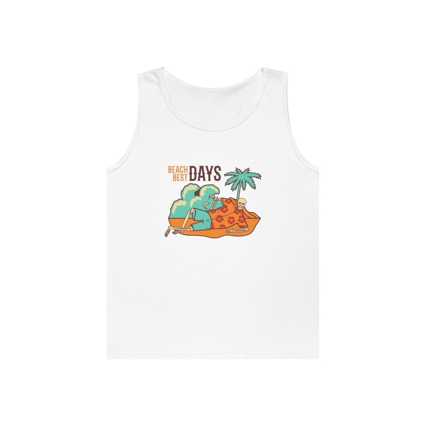 Beach Days Unisex Heavy Cotton Tank Top - Summer Vibes Apparel