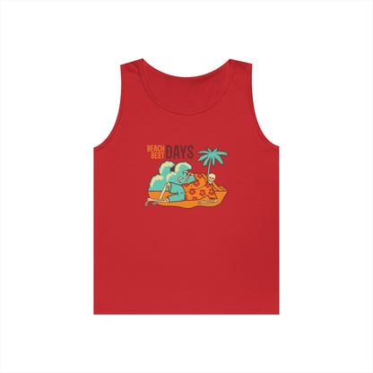 Beach Days Unisex Heavy Cotton Tank Top - Summer Vibes Apparel