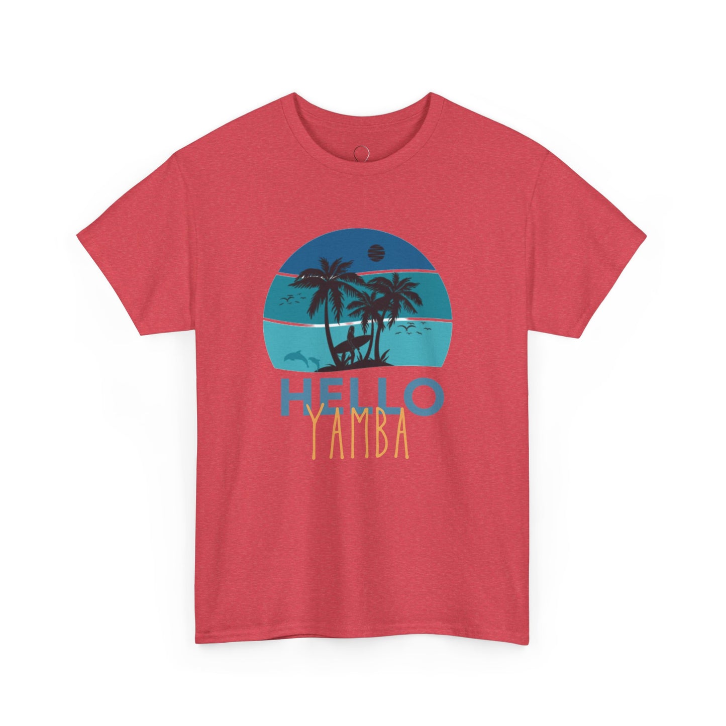 Tropical Hello Tampa Unisex Heavy Cotton Tee