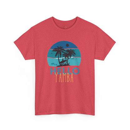 Tropical Hello Tampa Unisex Heavy Cotton Tee