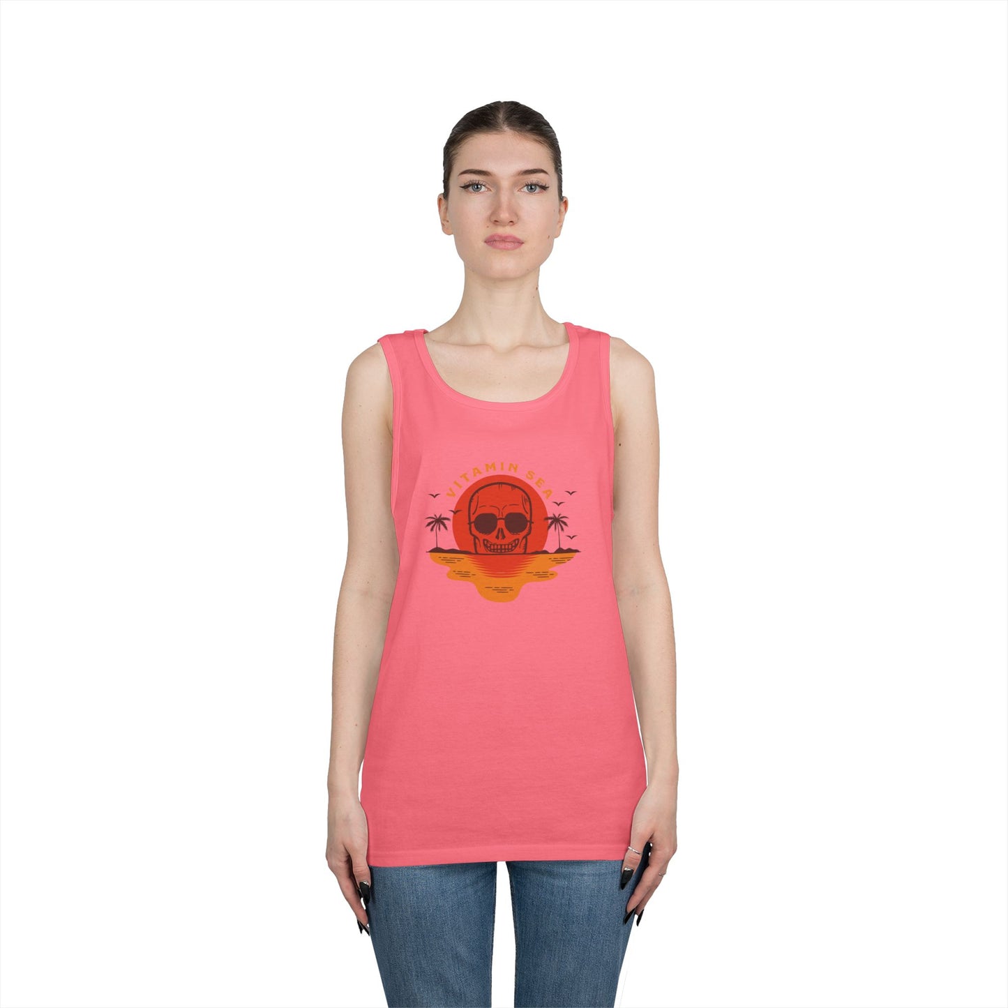 Vitamin Sea Unisex Heavy Cotton Tank Top - Summer Vibes Apparel