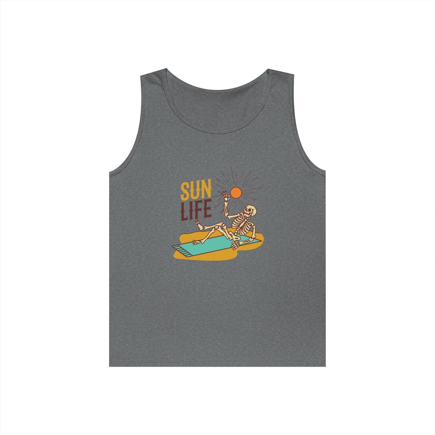 Sun Life Skeleton Unisex Heavy Cotton Tank Top