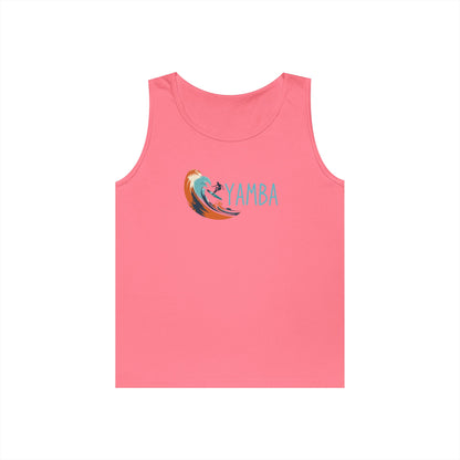 Yamba Wave Unisex Heavy Cotton Tank Top - Perfect for Summer Adventures