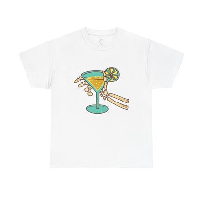 Summer Vibes Cocktail Tee - Fun Unisex Heavy Cotton T-Shirt