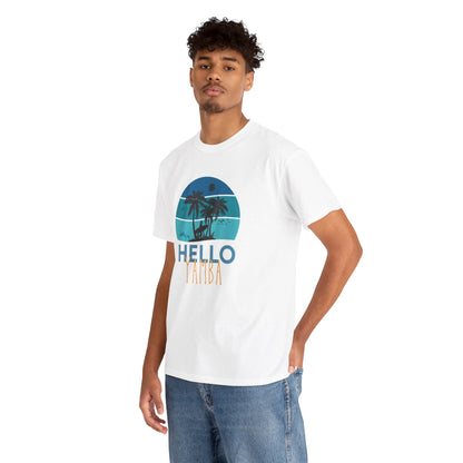 Tropical Hello Tampa Unisex Heavy Cotton Tee