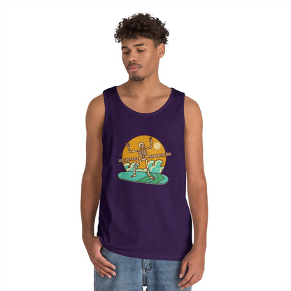 Last But Free Skeleton Paradise Heavy Cotton Tank Top - Unisex Summer Wear