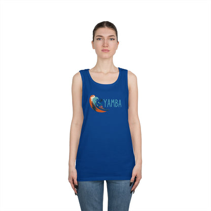 Yamba Wave Unisex Heavy Cotton Tank Top - Perfect for Summer Adventures