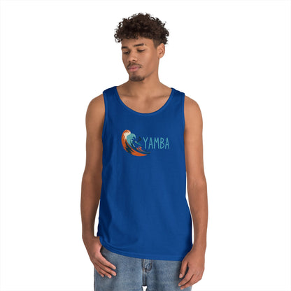 Yamba Wave Unisex Heavy Cotton Tank Top - Perfect for Summer Adventures