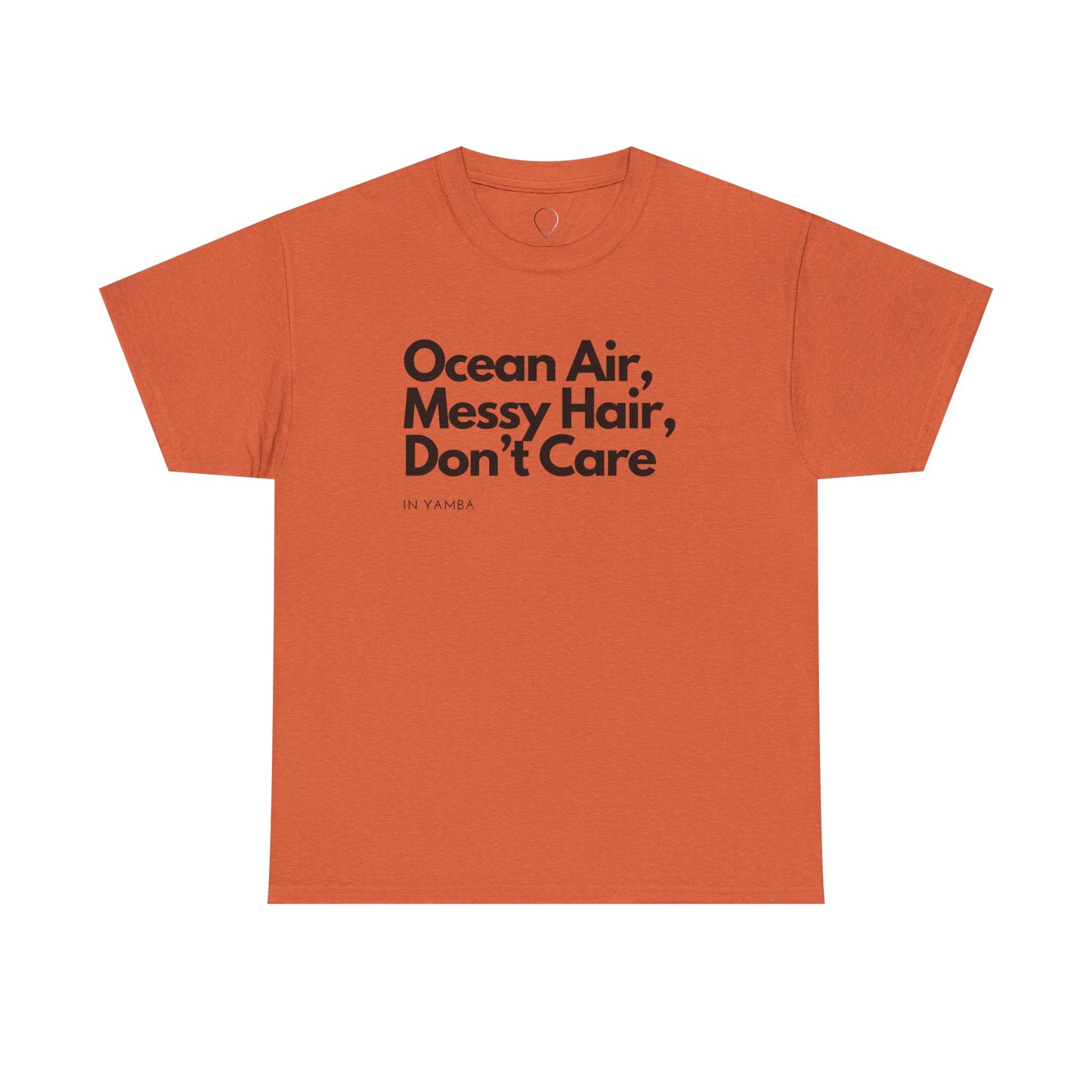 Ocean Air Messy Hair Unisex Heavy Cotton Tee