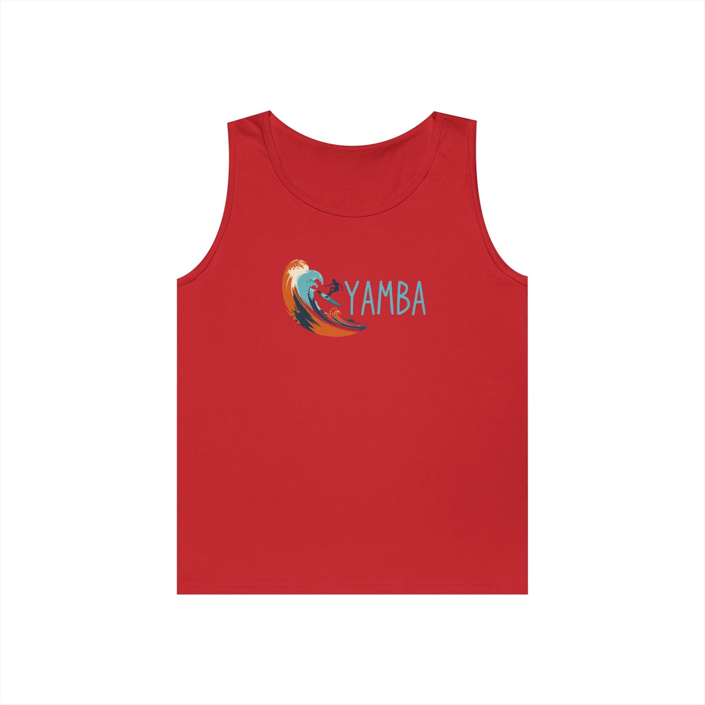 Yamba Wave Unisex Heavy Cotton Tank Top - Perfect for Summer Adventures