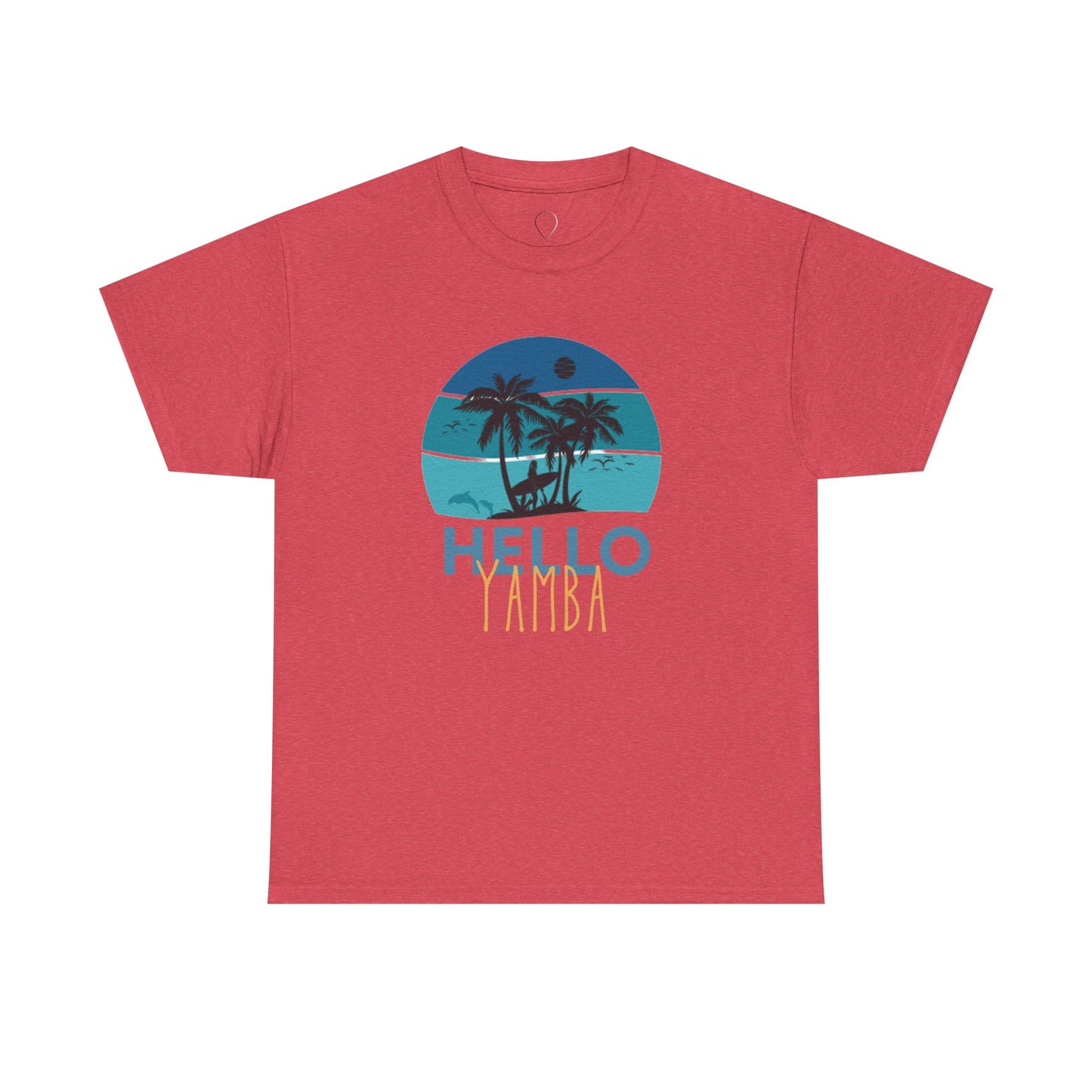 Tropical Hello Tampa Unisex Heavy Cotton Tee