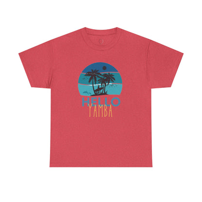 Tropical Hello Tampa Unisex Heavy Cotton Tee