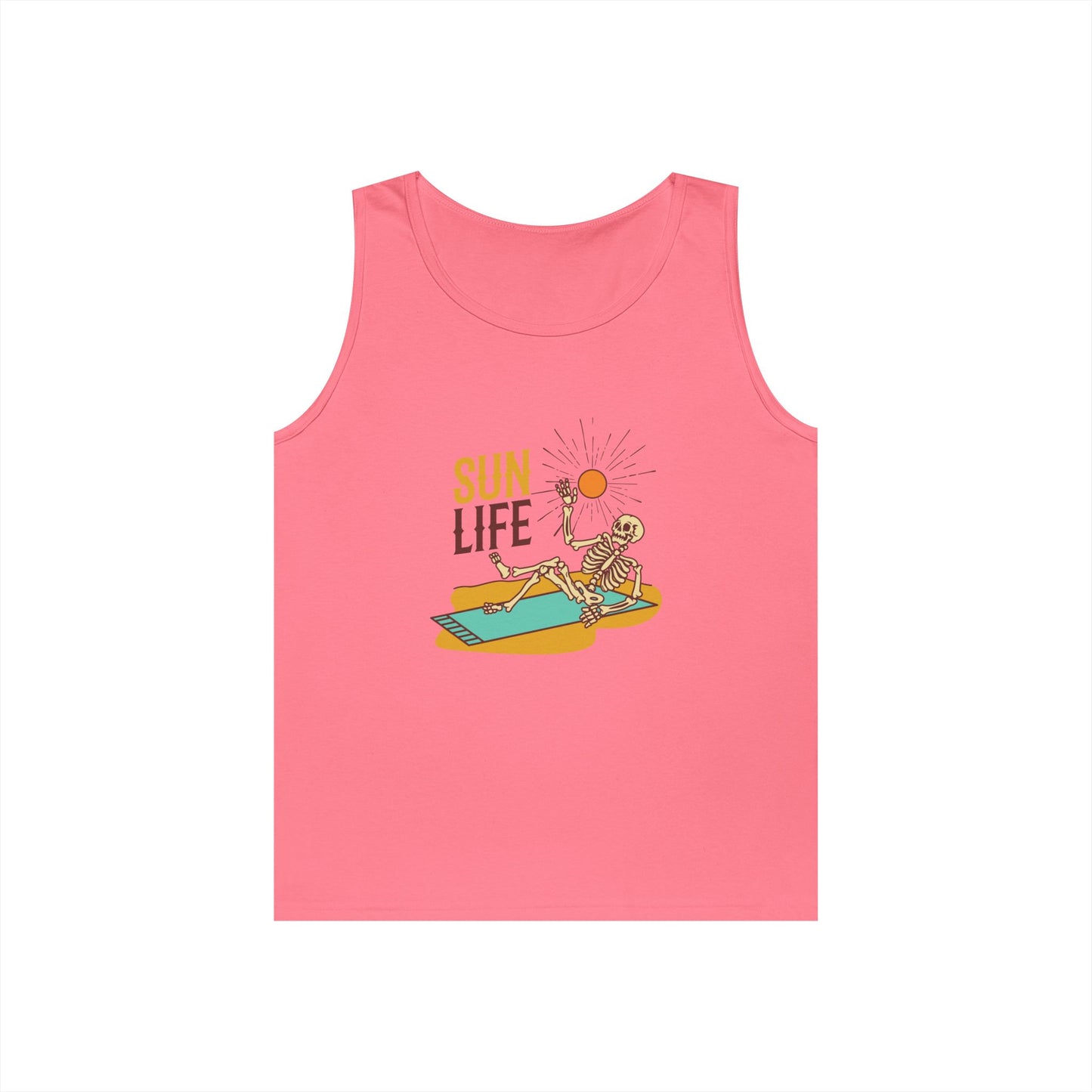 Sun Life Skeleton Unisex Heavy Cotton Tank Top