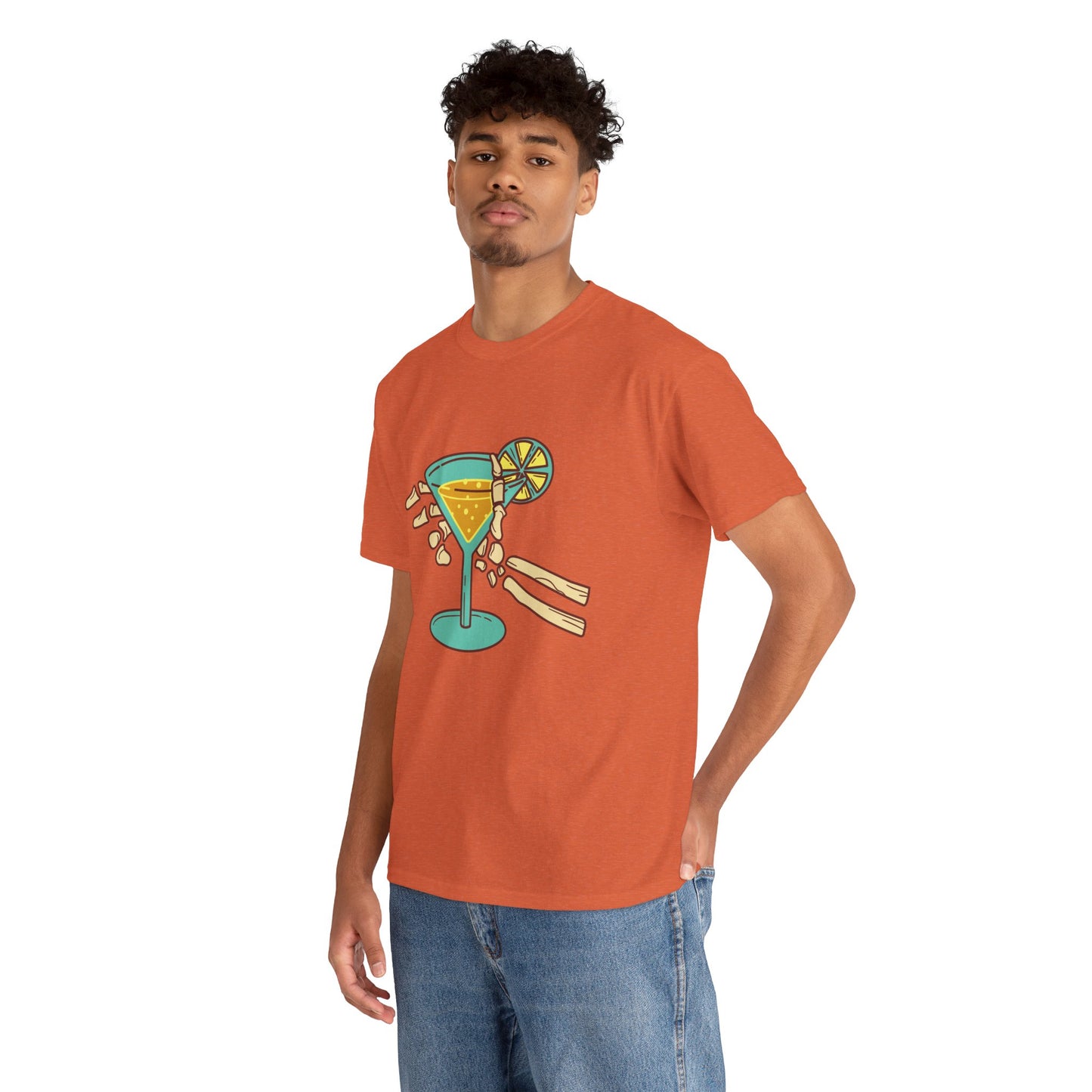 Summer Vibes Cocktail Tee - Fun Unisex Heavy Cotton T-Shirt