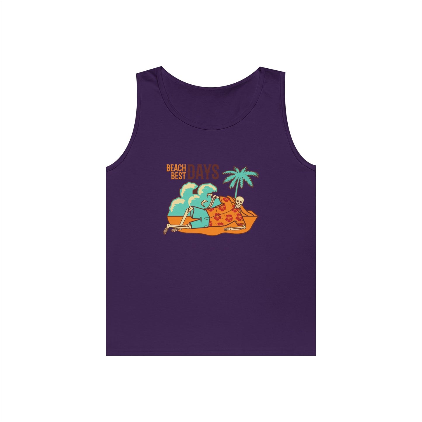 Beach Days Unisex Heavy Cotton Tank Top - Summer Vibes Apparel