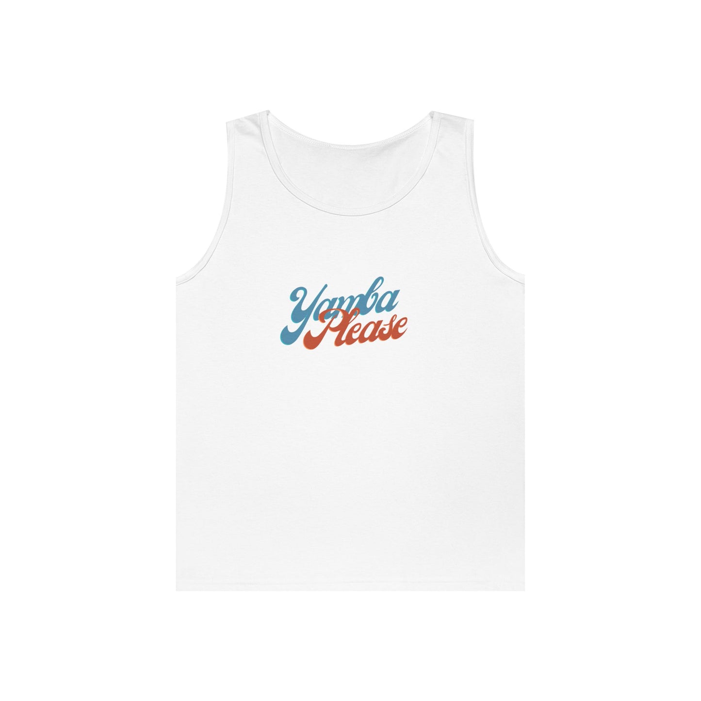 Yamba Please Unisex Heavy Cotton Tank Top - Retro Summer Vibe