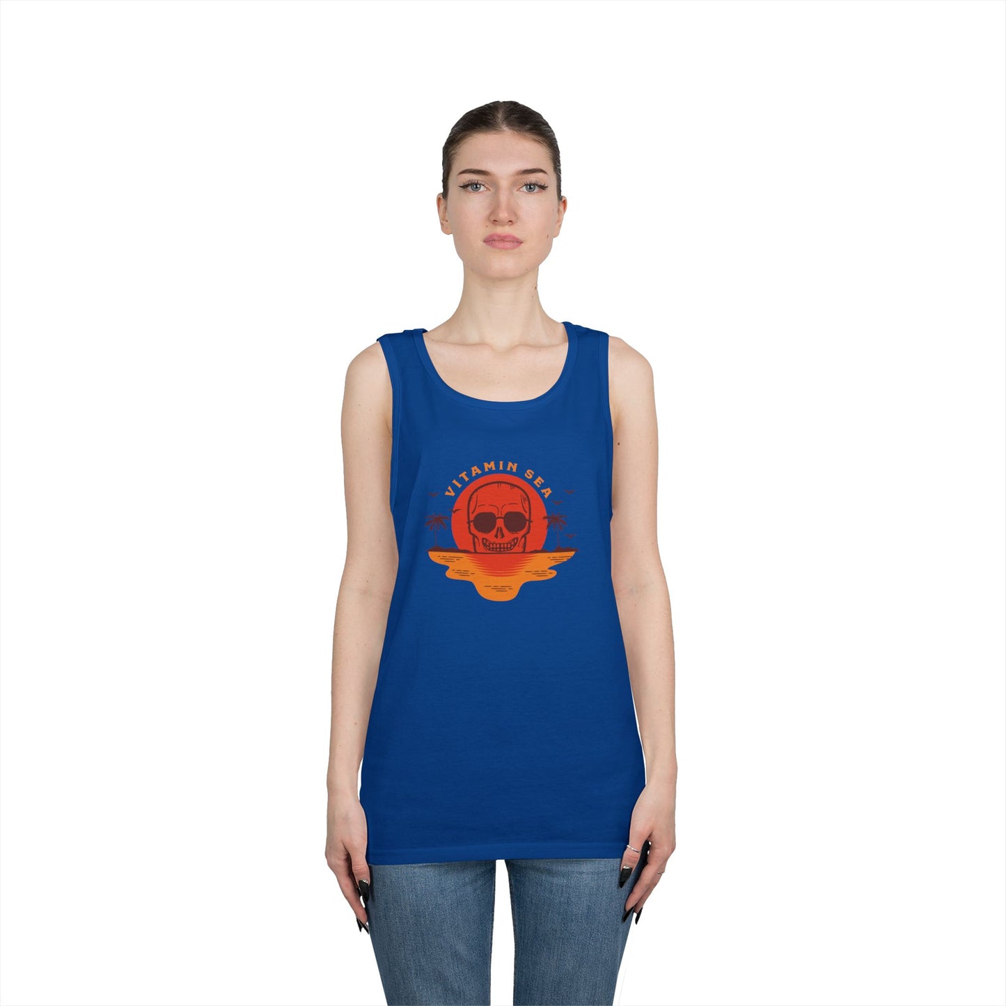 Vitamin Sea Unisex Heavy Cotton Tank Top - Summer Vibes Apparel