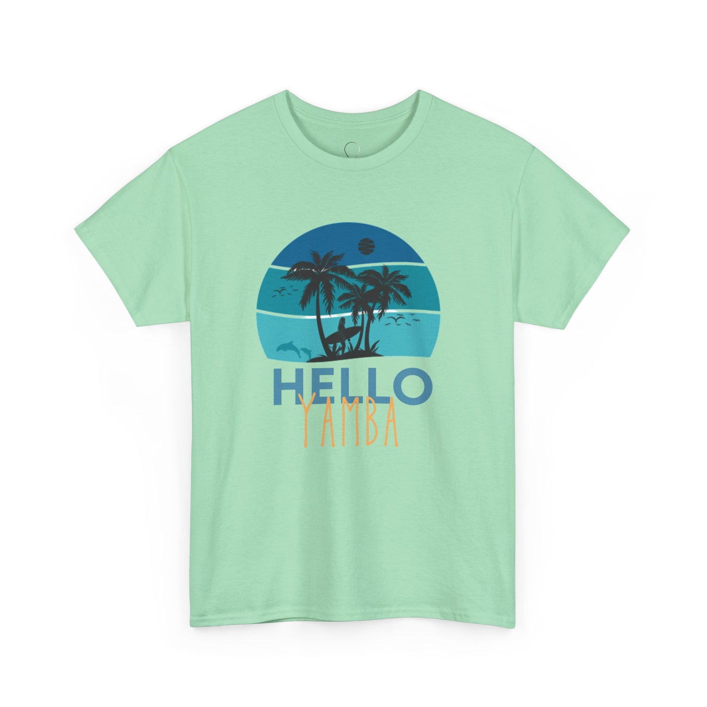 Tropical Hello Tampa Unisex Heavy Cotton Tee