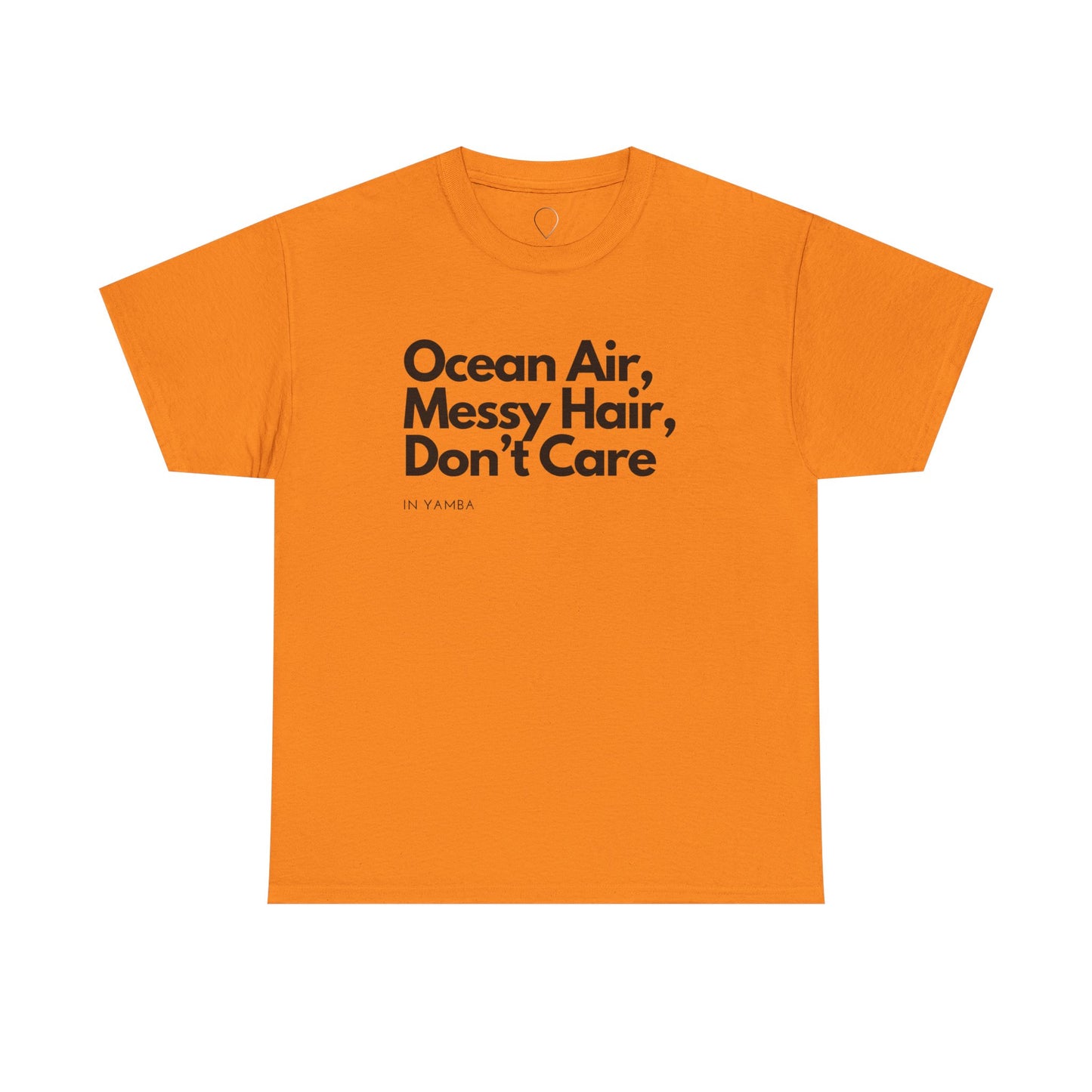 Ocean Air Messy Hair Unisex Heavy Cotton Tee