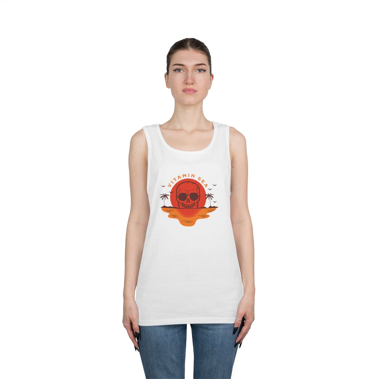 Vitamin Sea Unisex Heavy Cotton Tank Top - Summer Vibes Apparel