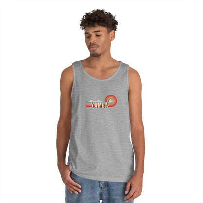Retro Summer Vibes Unisex Heavy Cotton Tank Top