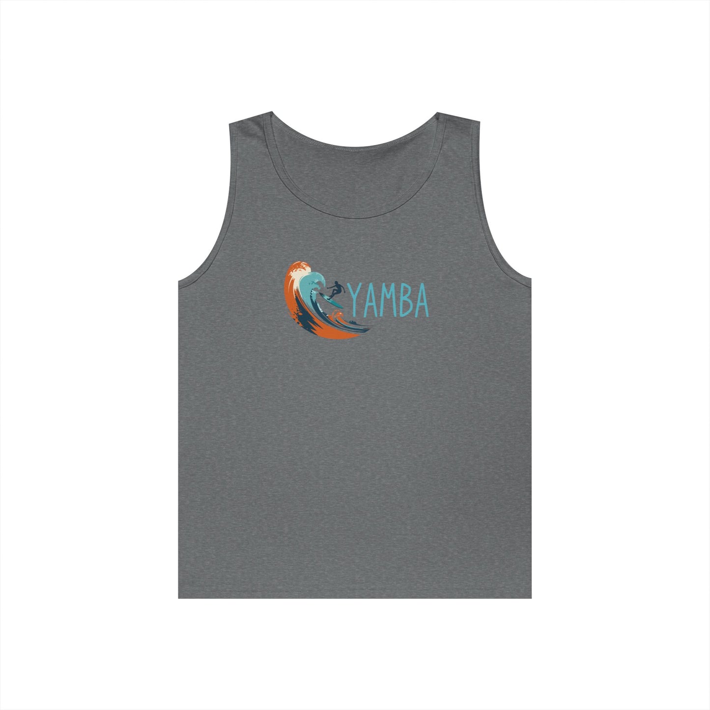 Yamba Wave Unisex Heavy Cotton Tank Top - Perfect for Summer Adventures